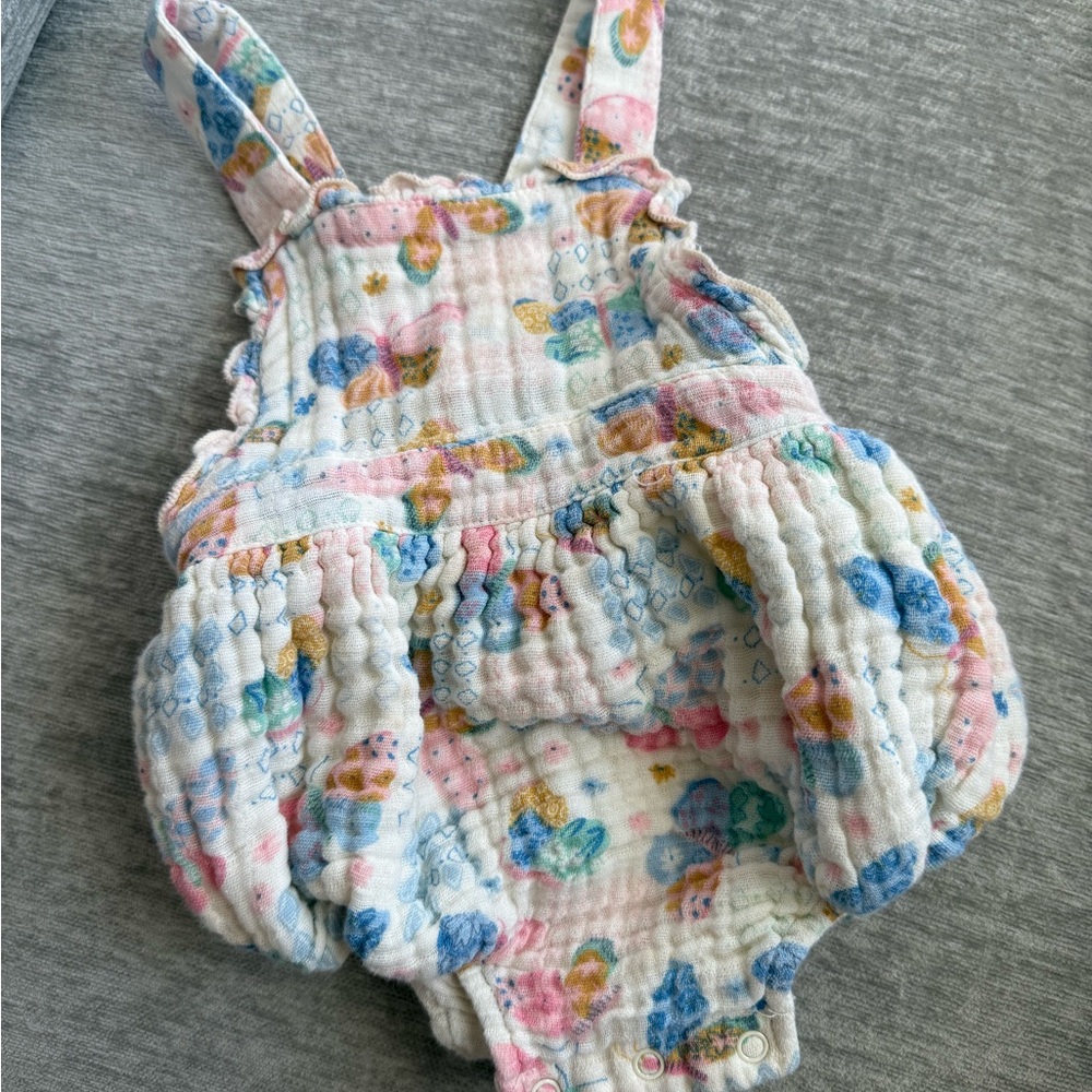 Angel Dear Pastel Butterfly Baby Romper